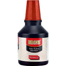 Brons BR-352 12x30 cc Kırmızı Tahta Kalemi Mürekkebi