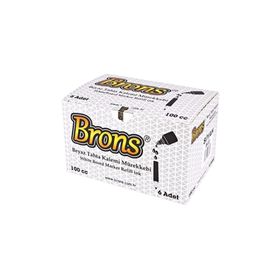Brons BR-354 6x100 cc Mavi Tahta Kalem Mürekkebi