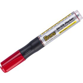 Brons BR-4011 Kırmızı Akrilik Markör Kalem