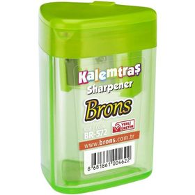 Brons BR-572 Üçgen Hazneli Kalemtıraş