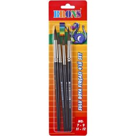 Brons Br-673 3-7-11 3'lü Suluboya Fırçası