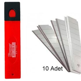 Brons BR-736 Yedek Geniş 18 mm 10'lu Maket Bıçağı