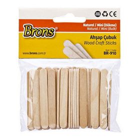 Brons BR-910 Mini Dökme Natural Ahşap Çubuk
