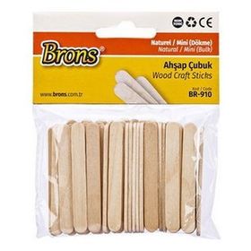 Brons BR-910 Mini Dökme Natural Ahşap Çubuk