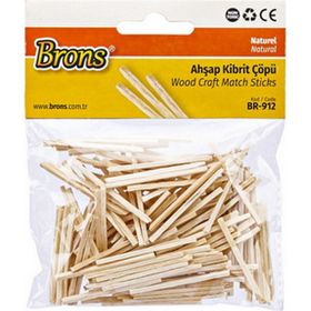 Brons BR-912 Natural Ahşap Kibrit Çöpü