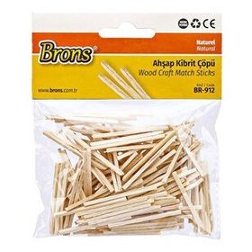 Brons BR-912 Natural Ahşap Kibrit Çöpü