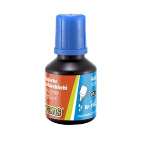 Brons BR-9122 30 ml Mavi Fosforlu Kalem Mürekkebi