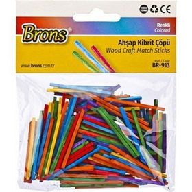Brons BR-913 Renkli Ahşap Kibrit Çöpü