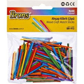 Brons BR-913 Renkli Ahşap Kibrit Çöpü