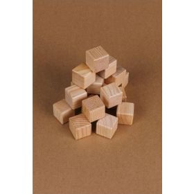 Brons BR-918 Naturel 42 Adet Ahşap Küp Blok