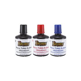 Brons Doldurulabilir Tahta Kalemi Mürekkebi 100 ml 3'lü Set