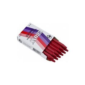 Brons Kırmızı 12'li Paket Yağlı Tebeşir