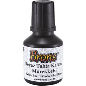 Brons Siyah 30 cc Beyaz Tahta Kalemi Mürekkebi