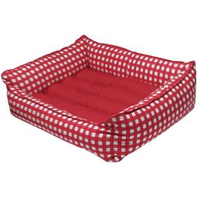 Bronza No- 4 70x80x15 cm Kırmızı Soft Kedi-Köpek Yatağı