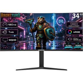BRONZTURQ BTQ340WQHD-A 34 inç 180 Hz 1 ms WQHD Curved Gaming Monitör