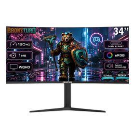 BRONZTURQ BTQ340WQHD-A 34 inç 180 Hz 1 ms WQHD Curved Gaming Monitör