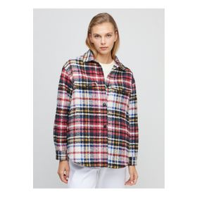 Brooks Brothers BBFW23FJC016 Kırmızı Lacivert Kadın Mont