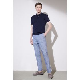 Brooks Brothers BBSP23MPT004 Lacivert Normal Bel Normal Paça Slim Fit Erkek Pantolon