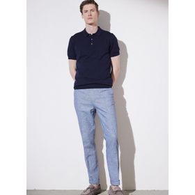 Brooks Brothers BBSP23MPT004 Lacivert Normal Bel Normal Paça Slim Fit Erkek Pantolon