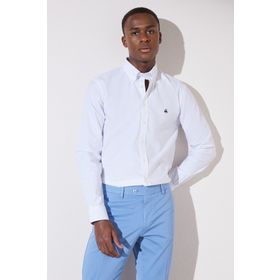 Brooks Brothers BBSP23MSH092 Beyaz Slim Fit Klasik Yaka Erkek Gömlek