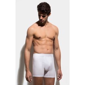 Bross 1000 2'li Paket Lycralı Beyaz Erkek Boxer