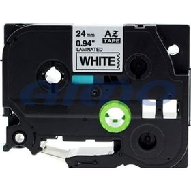 Brother AZE251 P-Touch Uyumlu 24 mm Tze-Tape Beyaz Etiket