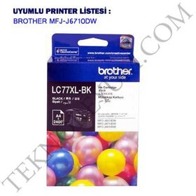 Brother LC-77XL-BK Siyah 2.400 Sayfa Kartuş