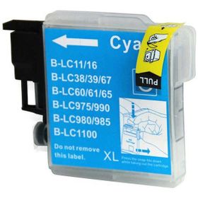 Brother LC38-LC67-LC980-LC1100 Uyumlu Mavi Muadil Kartuş