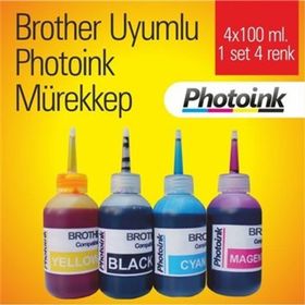 Brother LC47 Uyumlu 4 Renk Kartuş Mürekkep Seti