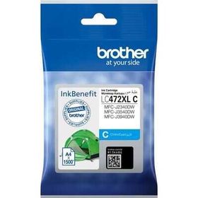 Brother LC472XLC Siyah Mavi 1500 Sayfa Yüksek Kapasite Kartuş
