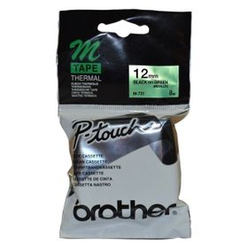 Brother M-731 Yeşil Üzerine Siyah Etiket