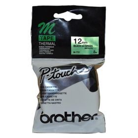 Brother M-731 Yeşil Üzerine Siyah Etiket