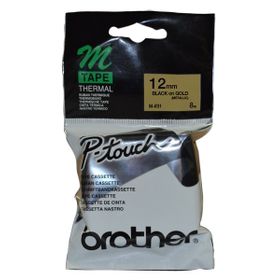 Brother M-831 Altın Üzerine Siyah Etiket