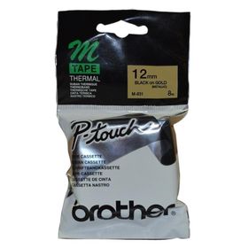 Brother M-831 Altın Üzerine Siyah Etiket