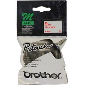 Brother M-K222 Beyaz Üzerine Kırmızı Etiket