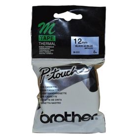 Brother M-K531 Mavi Üzerine Siyah Etiket
