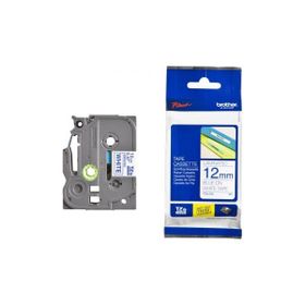 Brother P-Touch 12TZE233 Beyaz-Mavi 12 mm Etiket