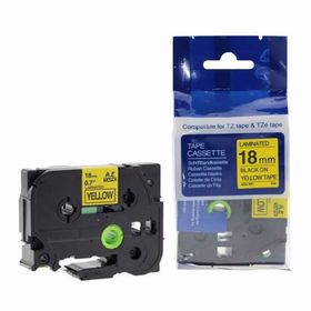 Brother P-Touch 18AZE641 Sarı-Siyah TZ-Tape 18 mm Etiket
