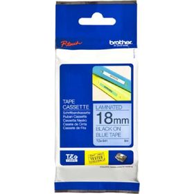 Brother P-Touch 18TZE541 Mavi-Siyah 18 mm Etiket