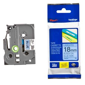Brother P-Touch 18TZE541 Mavi-Siyah 18 mm Etiket