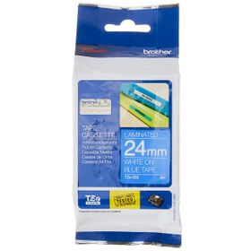 Brother P-Touch 24TEZ555 Mavi-Beyaz 24 mm Etiket