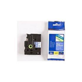 Brother P-Touch 24TEZ555 Mavi-Beyaz 24 mm Etiket