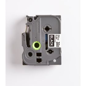 Brother P-Touch 24TZE355 Siyah-Beyaz 24 mm Etiket