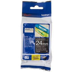 Brother P-Touch 24TZE355 Siyah-Beyaz 24 mm Etiket