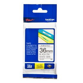 Brother P-Touch 36TZE261 Beyaz-Siyah 36 mm Etiket