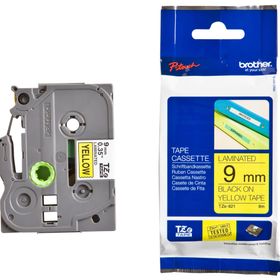Brother P-Touch 9AZE621 Sarı-Siyah TZ-Tape 9 mm Etiket