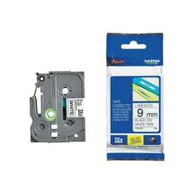 Brother P-Touch 9TZE221 Beyaz-Siyah 9 mm Etiket