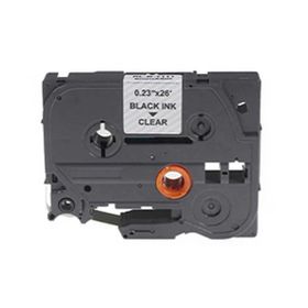 Brother P-Touch TZE-111 Şeffaf Üzerine Siyah 6 mm 8 mt Muadil Etiket