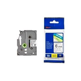 Brother P-Touch TZE-111 Şeffaf Üzerine Siyah Laminasyonlu Etiket