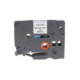 Brother P-Touch TZE-355 Siyah Üzerine Beyaz 24 mm 8 mt Muadil Etiket